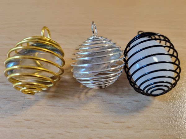 Edelsteen Kooihanger Zilver - Goud - of Zwart van kleur Draag jouw favoriete steen altijd bij je