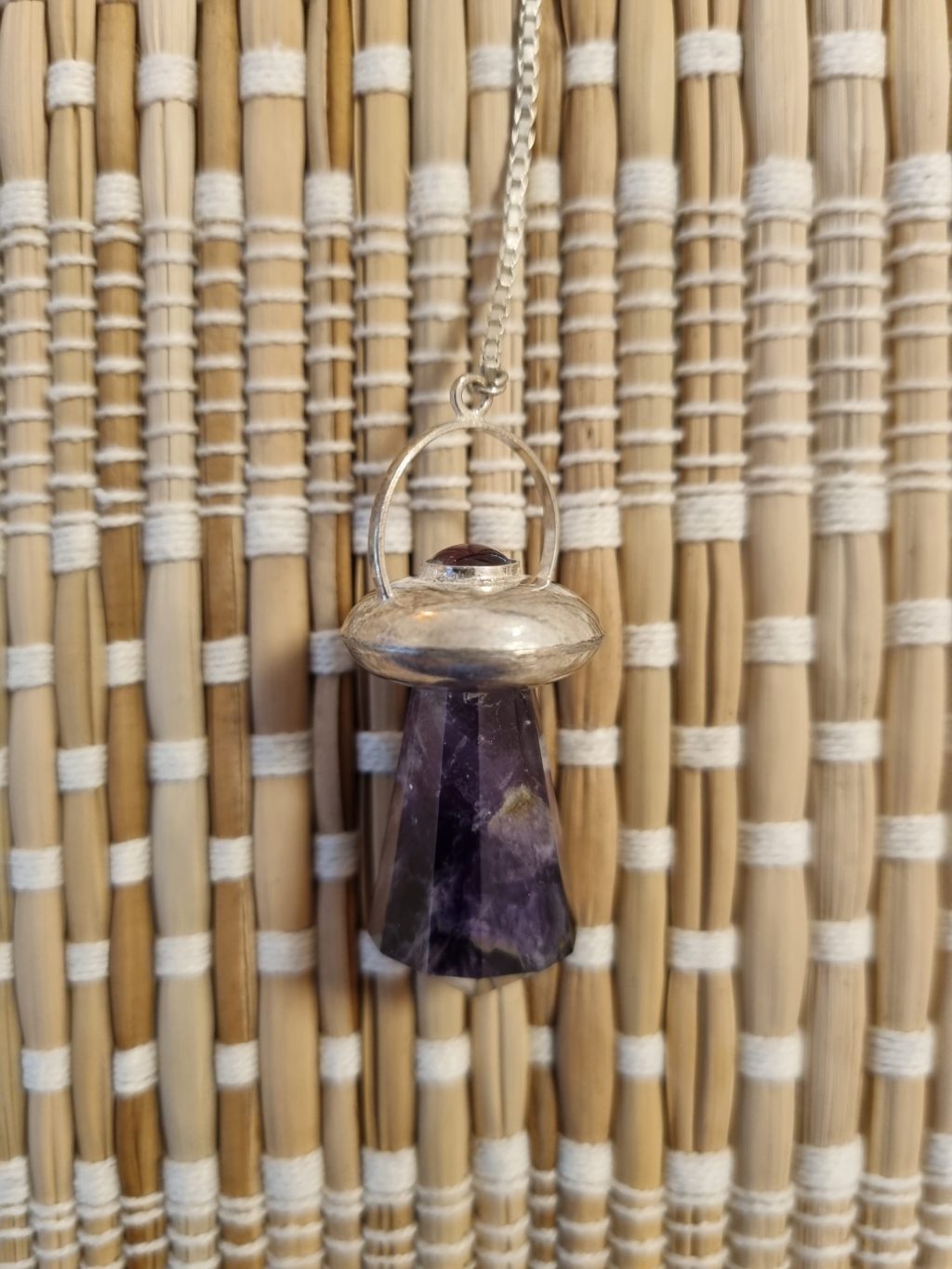 Pendel Amethist met zilver de Magic Eye – intuïtie, rust en spirituele helderheid - Afbeelding 3