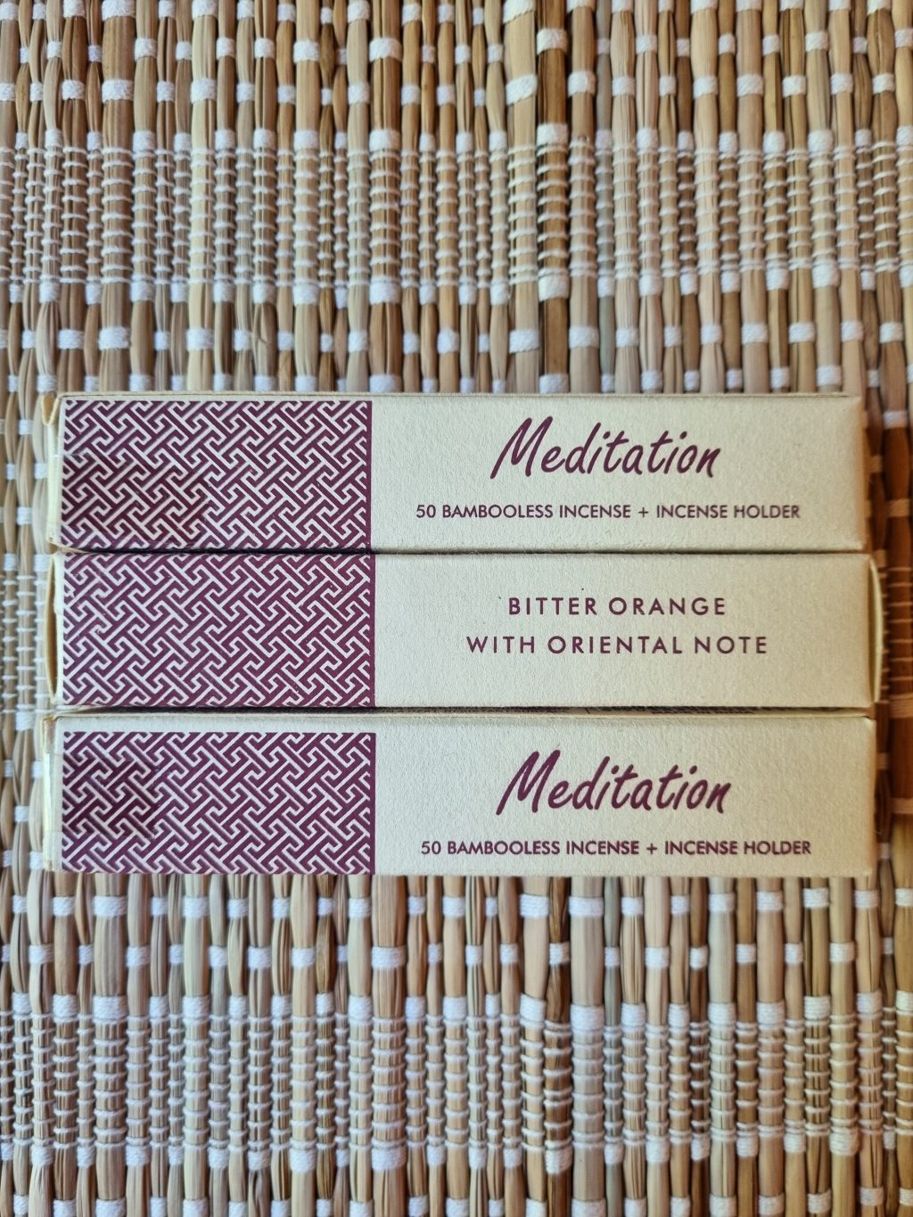 Meditatie kruidenwierook zonder bamboe – Natuurlijke rust & zuivering | 50 stuks met houder