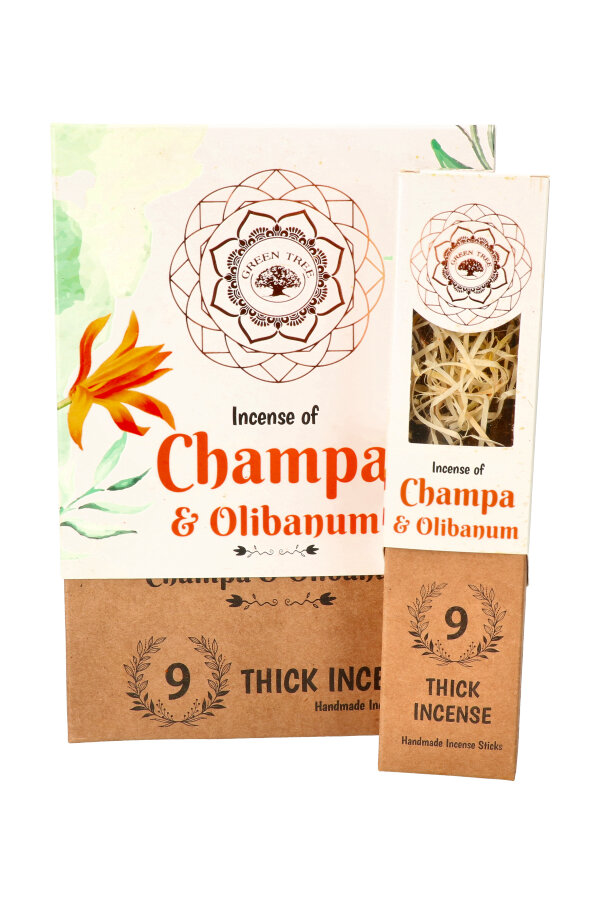 Green Tree Champa & Olibanum Botanische Wierook Rust en harmonie